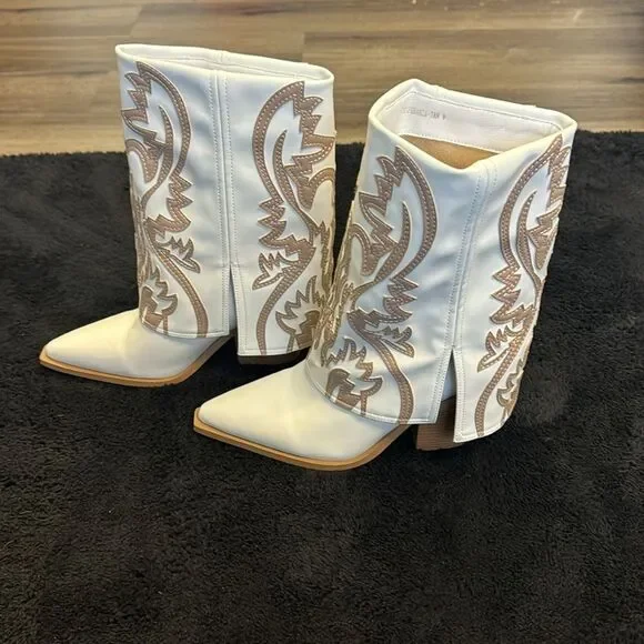 Azalea Wang Esperanza Cowboy Boot Size 9 - Picture 6 of 11